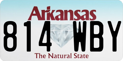 AR license plate 814WBY