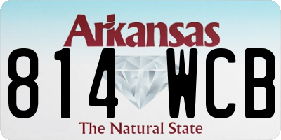 AR license plate 814WCB