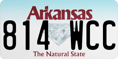 AR license plate 814WCC