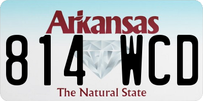 AR license plate 814WCD