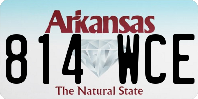 AR license plate 814WCE