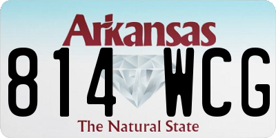 AR license plate 814WCG