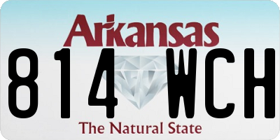AR license plate 814WCH
