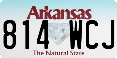 AR license plate 814WCJ