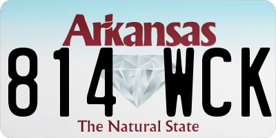 AR license plate 814WCK