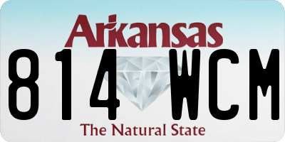 AR license plate 814WCM