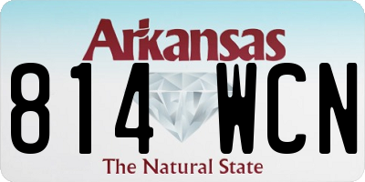 AR license plate 814WCN