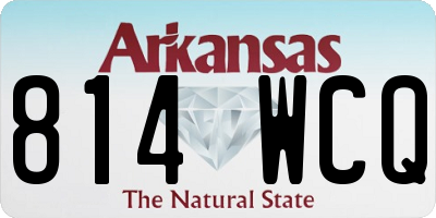 AR license plate 814WCQ