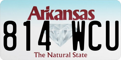 AR license plate 814WCU