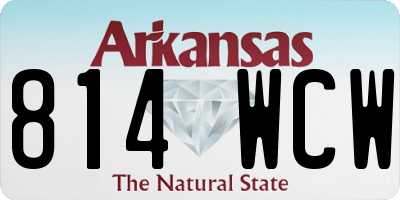 AR license plate 814WCW