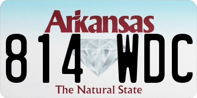 AR license plate 814WDC