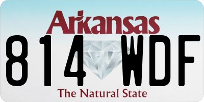 AR license plate 814WDF
