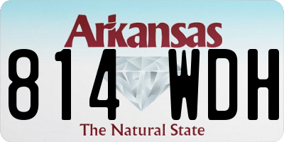 AR license plate 814WDH
