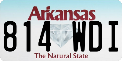 AR license plate 814WDI