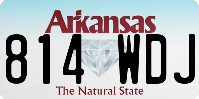 AR license plate 814WDJ