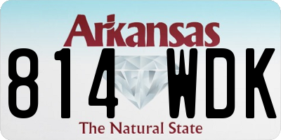 AR license plate 814WDK