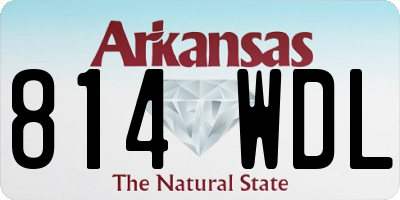 AR license plate 814WDL