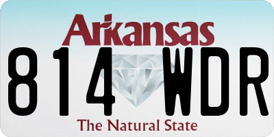 AR license plate 814WDR
