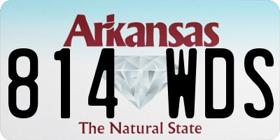 AR license plate 814WDS