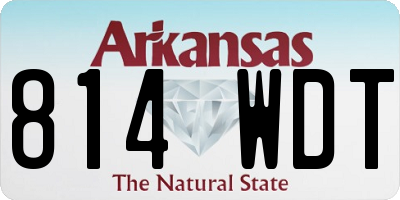 AR license plate 814WDT