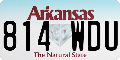 AR license plate 814WDU