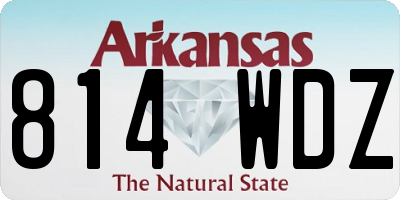 AR license plate 814WDZ