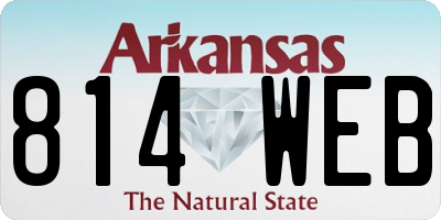 AR license plate 814WEB