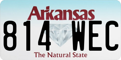 AR license plate 814WEC