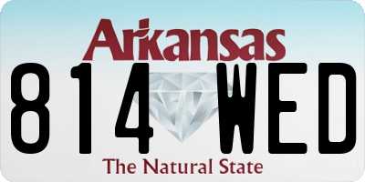 AR license plate 814WED