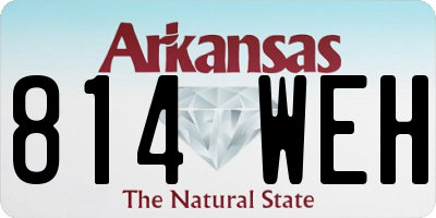 AR license plate 814WEH