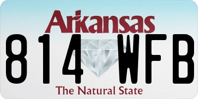 AR license plate 814WFB