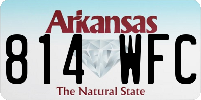AR license plate 814WFC