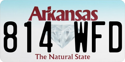 AR license plate 814WFD