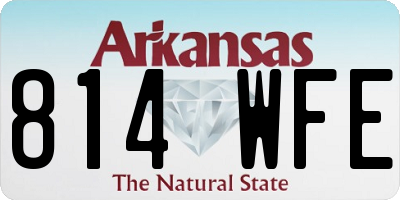 AR license plate 814WFE