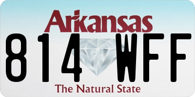 AR license plate 814WFF