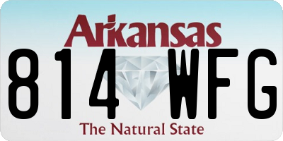 AR license plate 814WFG