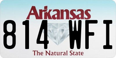 AR license plate 814WFI