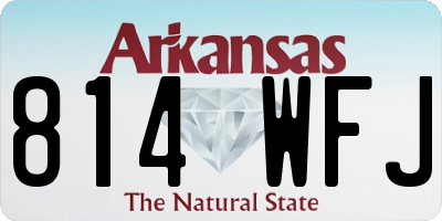 AR license plate 814WFJ
