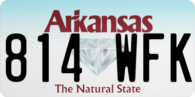 AR license plate 814WFK