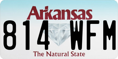 AR license plate 814WFM