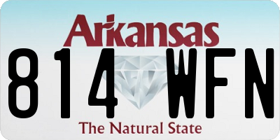 AR license plate 814WFN