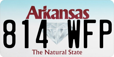 AR license plate 814WFP