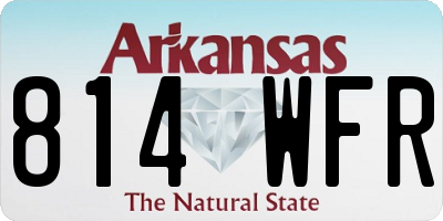 AR license plate 814WFR
