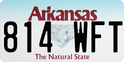 AR license plate 814WFT