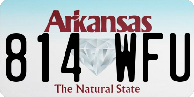 AR license plate 814WFU