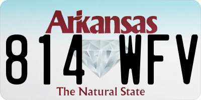 AR license plate 814WFV