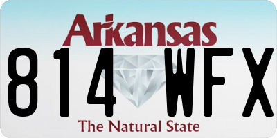 AR license plate 814WFX