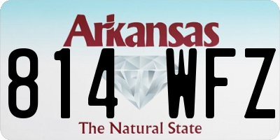 AR license plate 814WFZ