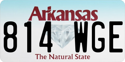 AR license plate 814WGE