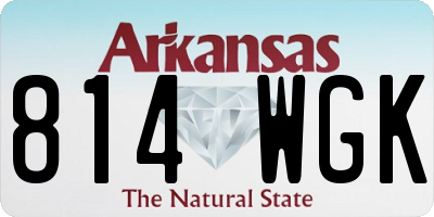 AR license plate 814WGK